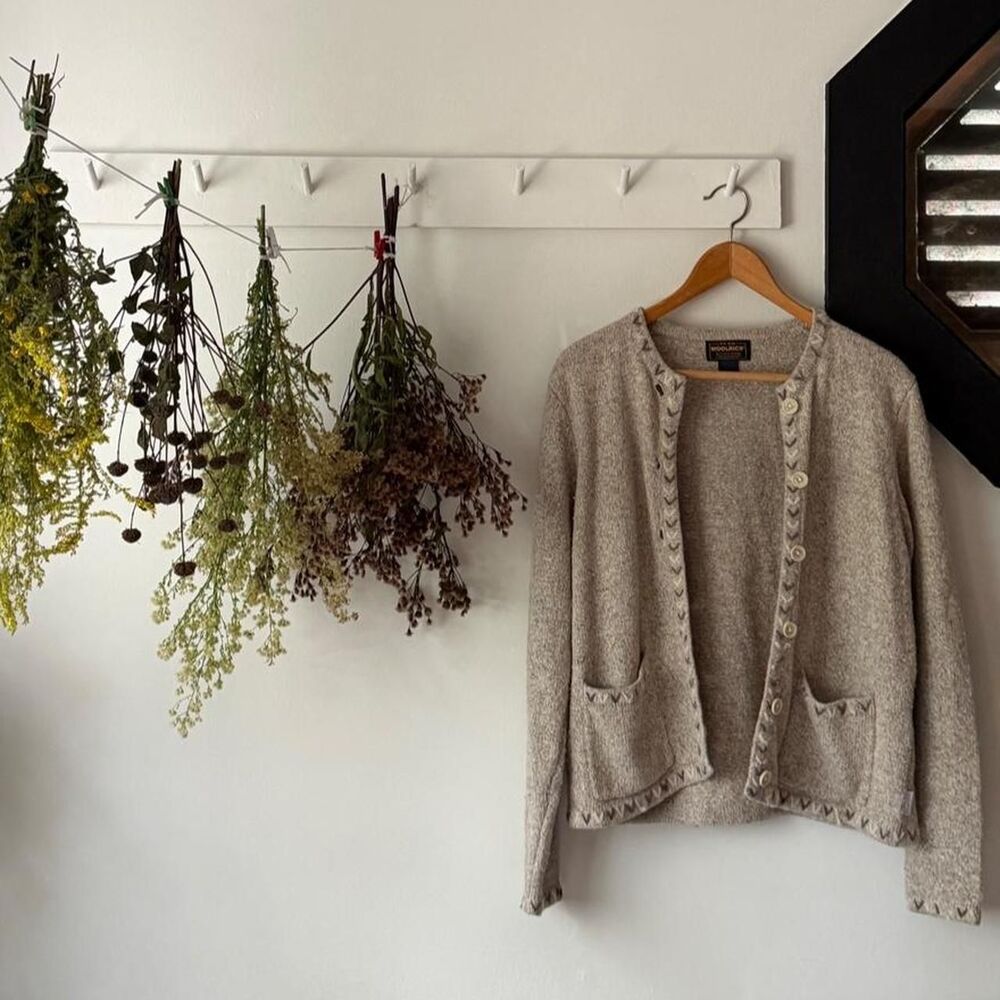 Woolrich oatmeal knit cardigan